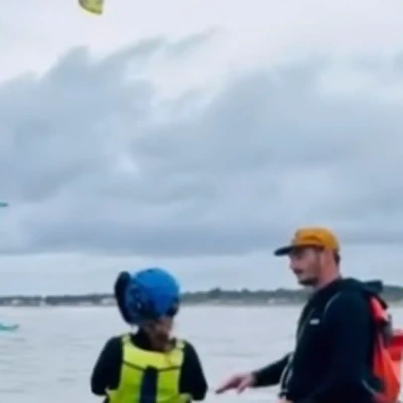 Cours de kitesurf Evo Ride avec élève débutant