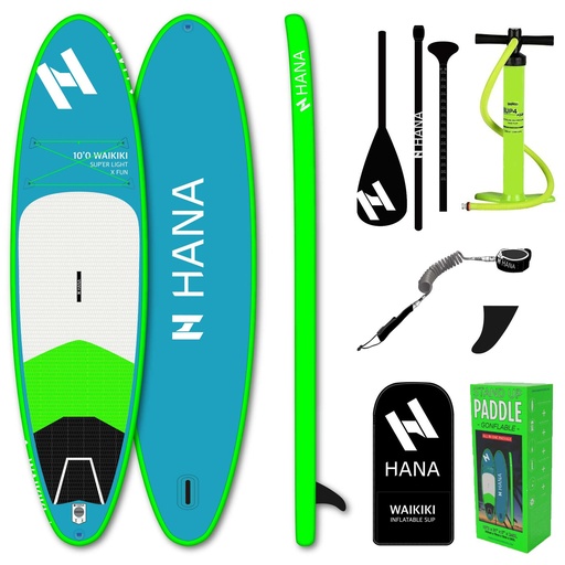 Pack 10’ HANA SUP’AIR WAIKIKI LIGHT 10’0 x 31’’ x 5’’ x 240L